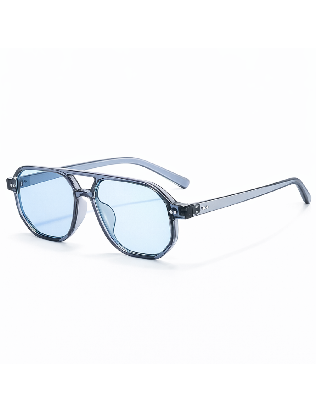 Ochelari de soare Unisex - Blue Sha | Protecție UV400 + Toc piele inclus