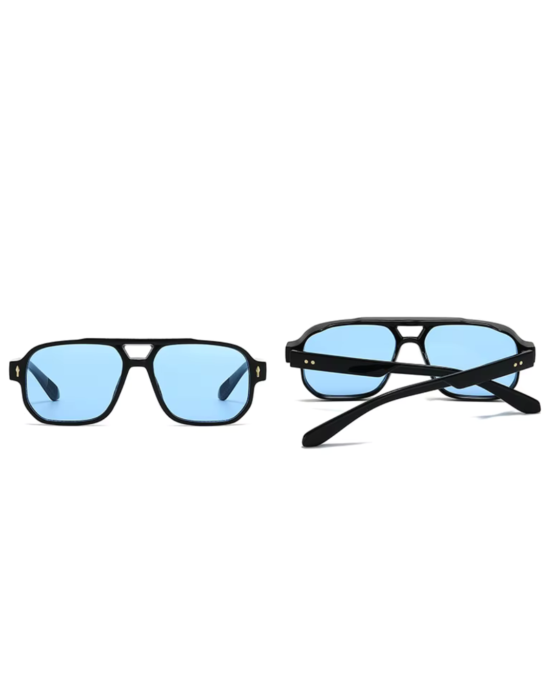 Ochelari de soare Unisex - Soft Blue | Protecție UV400 + Toc piele inclus